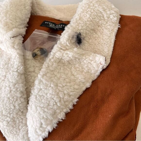Susan Graver Weekend Bonded Faux Suede & Sherpa Coat - Picture 7 of 7